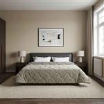 vidaXL Vol jaar dekbed Gekwilt Lichtgrijs 240 x 260 cm