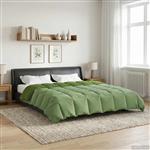 vidaXL Zomer Dekbed Gekwilt Groen 220 x 240 cm Microfiber