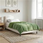 vidaXL Zomerdekbed Gekwilt Groen 135 x 220 cm Microfiber
