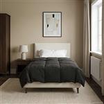 vidaXL Zomer Dekbed Gekwilt Antraciet 155 x 200 cm Microfiber