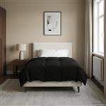 vidaXL Vol jaar dekbed Gekwilt Zwart 140 x 200 cm Microfiber