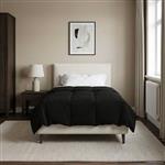 vidaXL Zomer Dekbed Gekwilt Zwart 135 x 200 cm Microfiber