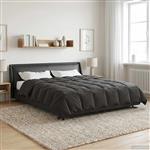 vidaXL Zomerdekbed Gekwilt Antraciet 220 x 240 cm Microfiber