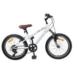vidaXL Kids Mountain Bike 24 Inch 6-Speed voor 8-12 jaar oud Wit