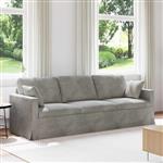 vidaXL Bank Lichtgrijs 228 x 78 x 80 cm Fluweel