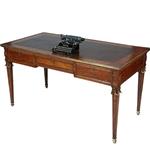 Frans bureau plat Napoleon III fraai brons en veel inlegwerk ca 1860 (No.362925)