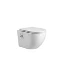 Wandcloset BWS Tado Pro met Bidetkraan Randloos Glans Wit 52.5 cm (incl. Zitting)