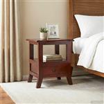 vidaXL Nachtkastje Bruin 40 x 40 x 45,5 cm Massief Mahoniehout