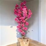 Kunst Bloesemboom - kunstboom - 110cm - Fel roze - voor binnen - **