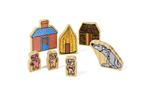 Houten speelfiguren - De drie biggetjes