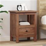 vidaXL Nachtkastje met lade Bruin 41 x 30 x 50 cm Massief Mahoniehout