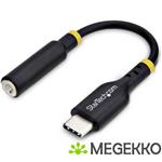 StarTech.com USB-C naar 3.5mm TRRS Headphone/Headset Adapter, Aux Audio Adapter, 3.5mm Jack, USB Typ