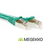 ACT Groene 20 meter LSZH SFTP CAT6A patchkabel snagless met RJ45 connectoren