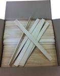 Houten verfroerders roerhoutjes 400 x 28 x 4mm onbedrukte roerstokjes per 500 stuks HOL-RH5