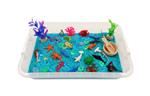 Sensory Play Tray - onderwater wereld - speelrijst