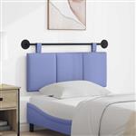 vidaXL Hangend hoofdbord Jeans Blauw Stof