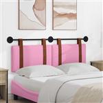 vidaXL Hangend hoofdbord Roze Antiek PU