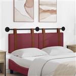 vidaXL Hangend Hoofdeinde Effen Wijnrood 130 x 55 x 5 cm Antiek PU