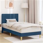 vidaXL Bedframe met hoofdeinde Blauw 100 x 200 cm Stof