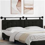 vidaXL Hangend hoofdbord Zwart Kunstleer