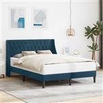 vidaXL Bedframe met hoofdeinde Blauw 120 x 190 cm Fluweel