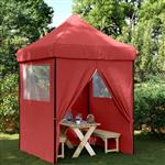 vidaXL Partytent Bordeauxrood 200 x 200 x 306 cm Oxford Stof