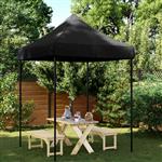 vidaXL Partytent Zwart 200 x 200 x 306 cm Oxford Stof