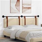 vidaXL Hangend Hoofdeinde Effen Crème 190 x 55 x 5 cm Antiek PU