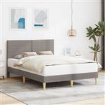 vidaXL Bedframe met hoofdeinde Taupe 140 x 200 cm Stof
