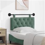 vidaXL Hangend hoofdbord Met LED-verlichting Zeegroen Fluweel