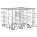 vidaXL Gabion Verhoogd Bed Zilver 60 x 60 x 40 cm Gegalvaniseerd staal
