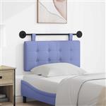 vidaXL Hangend hoofdbord Jeans Blauw Stof