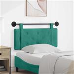 vidaXL Hangend hoofdbord Turquoise Fluweel