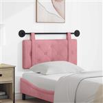 vidaXL Hangend hoofdbord Roze Fluweel