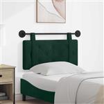 vidaXL Hangend hoofdbord Donkergroen Fluweel