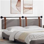 vidaXL Hangend hoofdbord Taupe Antiek PU