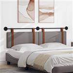 vidaXL Hangend hoofdbord Taupe Antiek PU