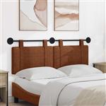 vidaXL Hangend hoofdbord Bruin Antiek PU