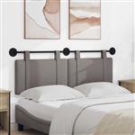 vidaXL Hangend hoofdbord Taupe Stof