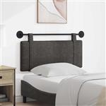 vidaXL Hangend hoofdbord Zwart Antiek PU