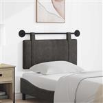 vidaXL Hangend hoofdbord Zwart Antiek PU
