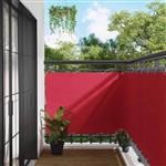vidaXL Balkon Scherm Bordeauxrood 120 x 300 cm PU gecoat oxford alu
