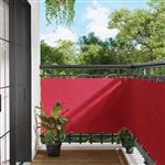 vidaXL Balkon Scherm Bordeauxrood 90 x 400 cm PU gecoat oxford alu