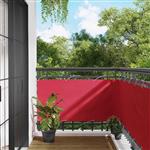 vidaXL Balkon Scherm Bordeauxrood 75 x 600 cm PU gecoat oxford alu