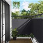 vidaXL Balkon Scherm Antraciet 120 x 200 cm PU gecoat oxford alu