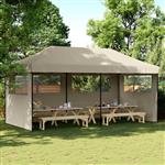 vidaXL Partytent Taupe 292 x 580 x 315 cm Oxford Stof