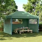 vidaXL Partytent Groen 292 x 440 x 315 cm Oxford Stof
