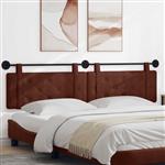 vidaXL Hangend Hoofdeinde Glanzend Bruin 210 x 55 x 5 cm Antiek PU