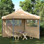 vidaXL Partytent Beige 292 x 292 x 315 cm Oxford Stof