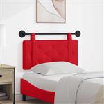 vidaXL Hangend hoofdbord Rood Kunstleer